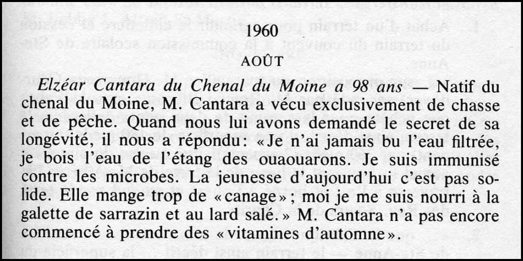 Chenal du Moine, août 1960