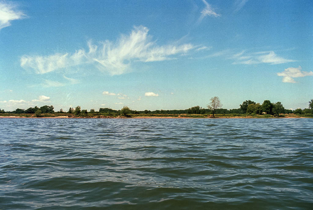 La « tête » de l’île de Grâce vue du fleuve