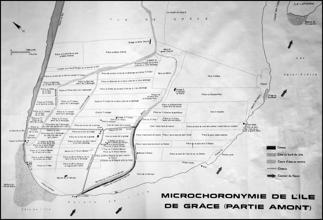 Reproduction d’une carte tirée de Langevin (1984)